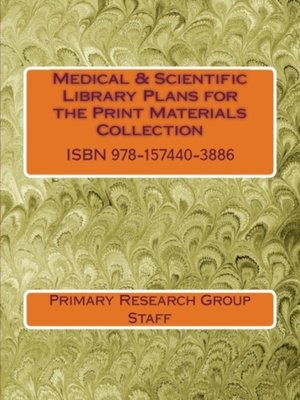 cover image of Medical & Scientific Library Plans for the Print Materials Collection